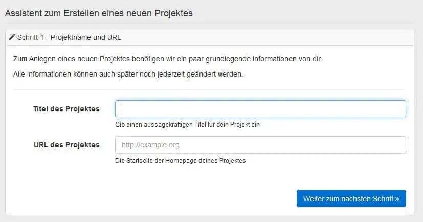 Pagerangers Testbericht - Projekt einrichten by seo-tech.de