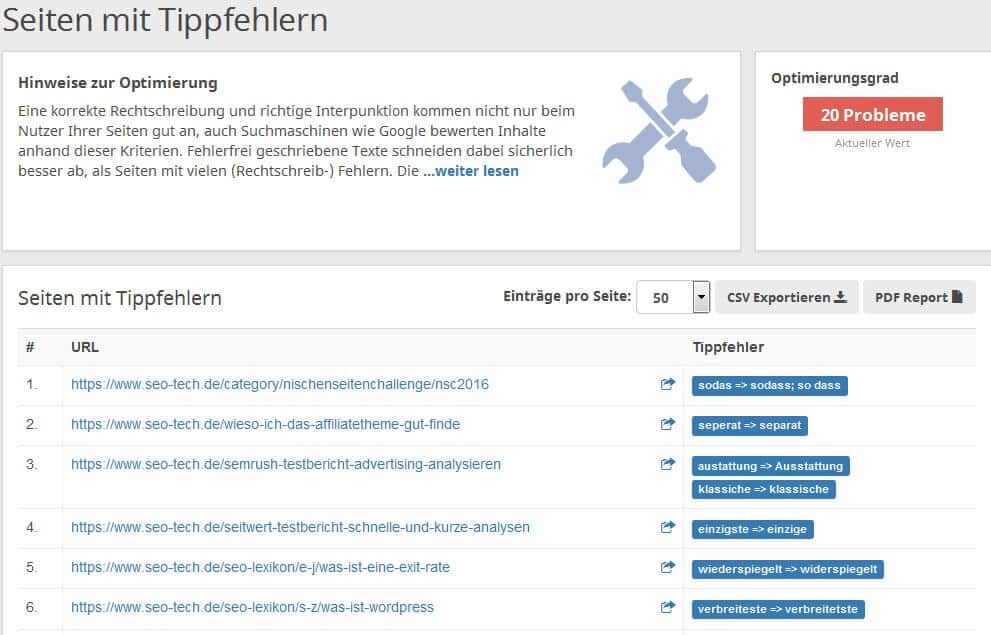 seobility Seiten mit Vertippern by seo-tech.de