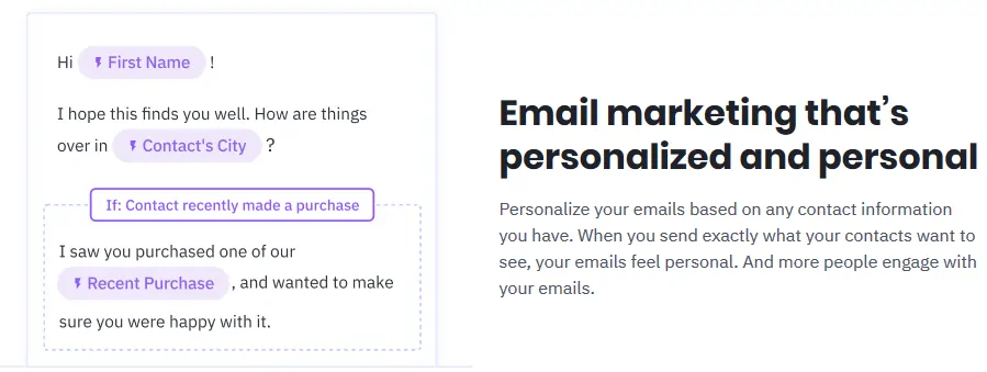 activecampaign marketing automation mail personalisiert