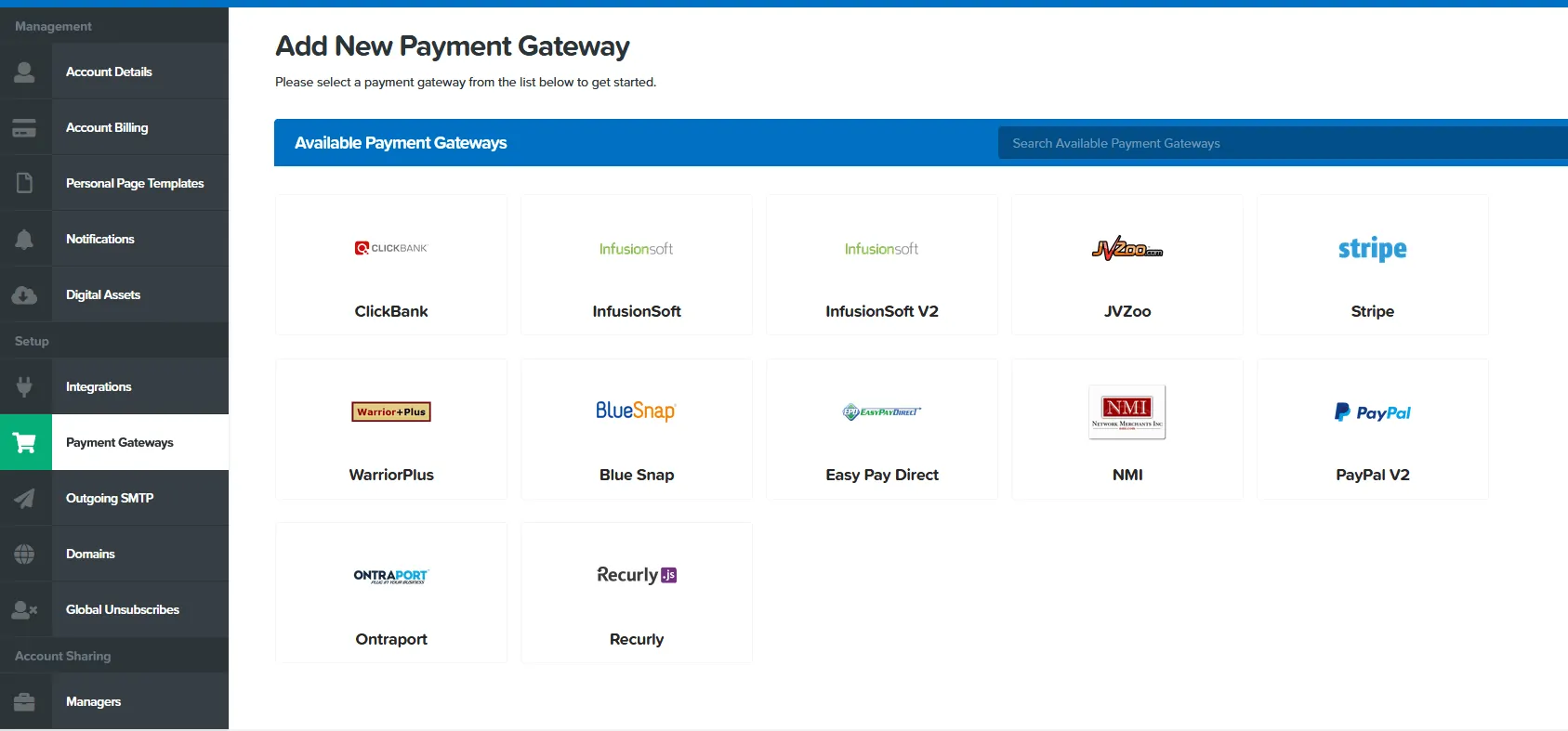 clickfunnels payment gateways - Zahlungsanbieter