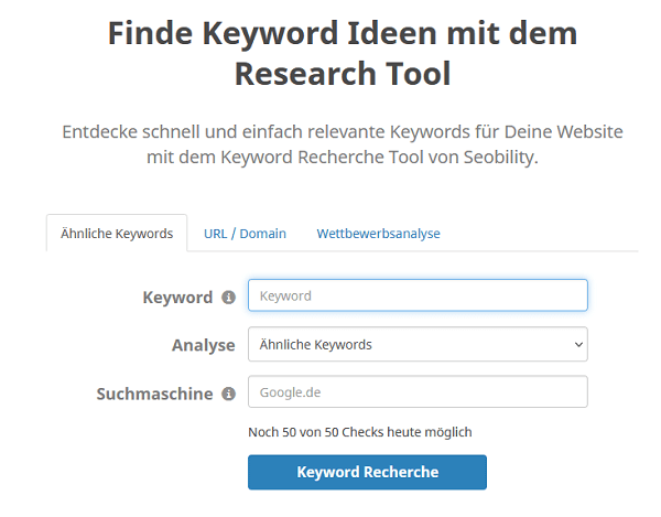 keyword recherche tool