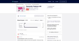 profil Trustpilot Deutsche Telekom