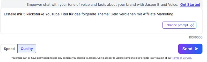 jasper chat start