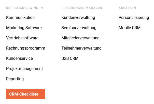 1crm funktionen